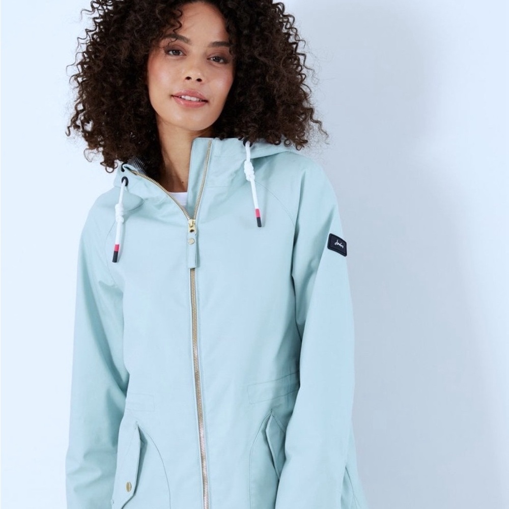 Joules Shoreside Coastal Waterproof Jacket - Cloud Blue